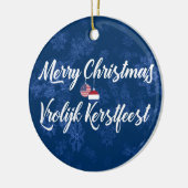 Nederlandse tweetalige vakantieverval keramisch ornament (Links)