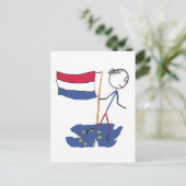 Nederlandse uitgang briefkaart (Staand voorkant)