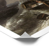 Nederlandse vaartuigen op een Stormy Zee c. 1690 Poster (Hoek)