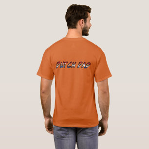 Nederlandse vader Nederlandse vlag Typografie T-shirt