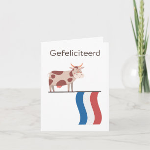 Nederlandse Verjaardag Kaart – Gefeliciteerd
