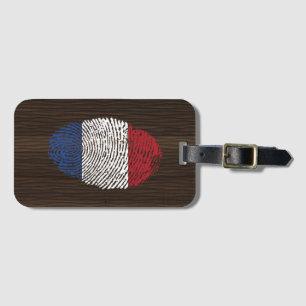 Nederlandse vingerafdrukvlag bagagelabel