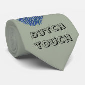 Nederlandse vingerafdrukvlag stropdas (Opgerold)