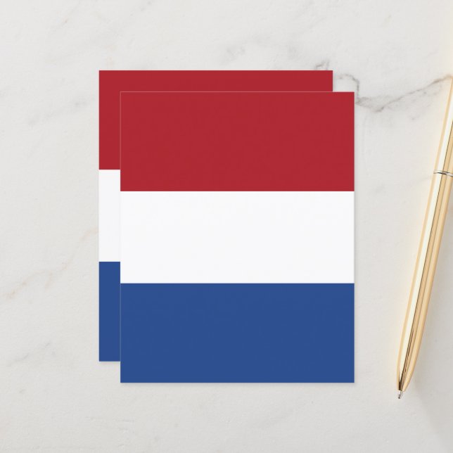 Nederlandse vlag (Voorkant / Achterkant in situ)
