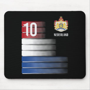 Nederlandse Vlag 10 Nederlandse Oranje Voetbal Man Muismat