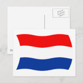 Nederlandse Vlag Ansichtkaart Briefkaart (Voorkant / Achterkant)