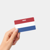 Nederlandse Vlag Badge (Handheld)
