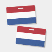 Nederlandse Vlag Badge (Voor- en achterkant)