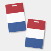 Nederlandse Vlag Badge (Voor- en achterkant)