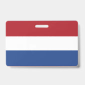 Nederlandse vlag badge (Achterkant)