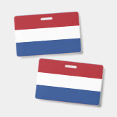 Nederlandse vlag badge (Voor- en achterkant)