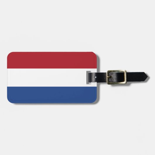 Nederlandse Vlag Bagagelabel (Voorkant horizontaal)