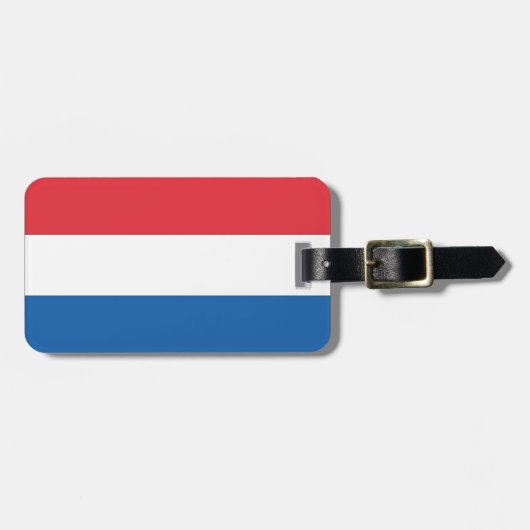 Nederlandse Vlag Bagagelabel (Voorkant horizontaal)