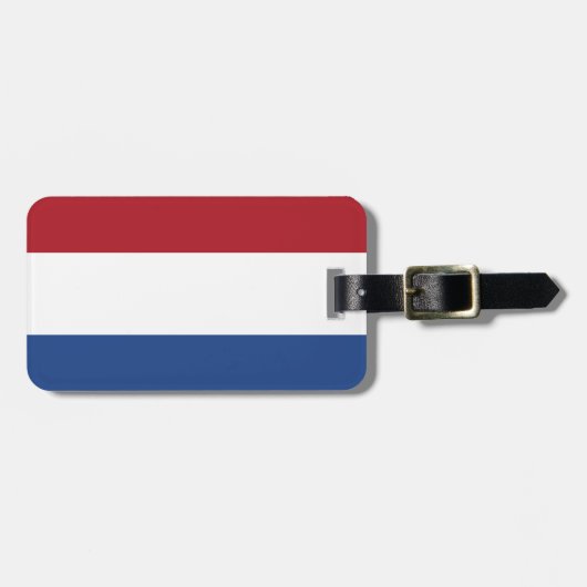 Nederlandse vlag bagagelabel (Voorkant horizontaal)