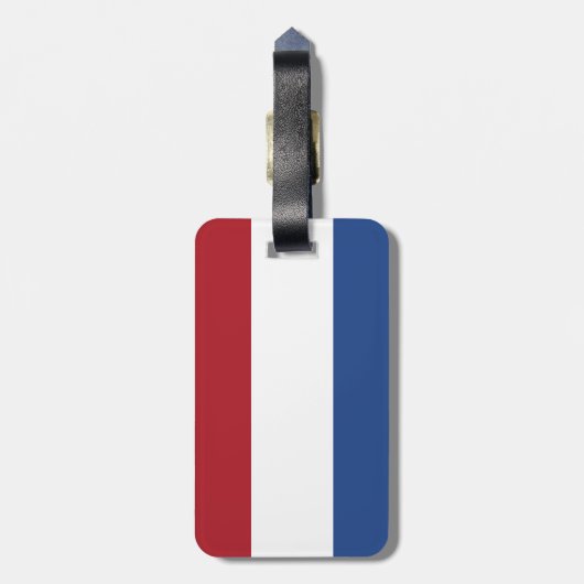 Nederlandse vlag bagagelabel (Achterkant verticaal)