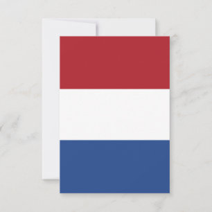 Nederlandse vlag bedankkaart