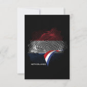 Nederlandse vlag bedankkaart (Voorkant)