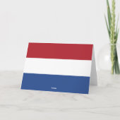 Nederlandse vlag bedankkaart (Achterkant)