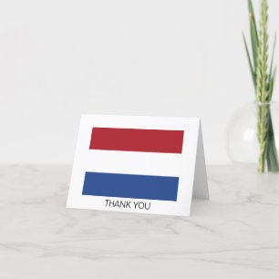 Nederlandse vlag bedankkaart