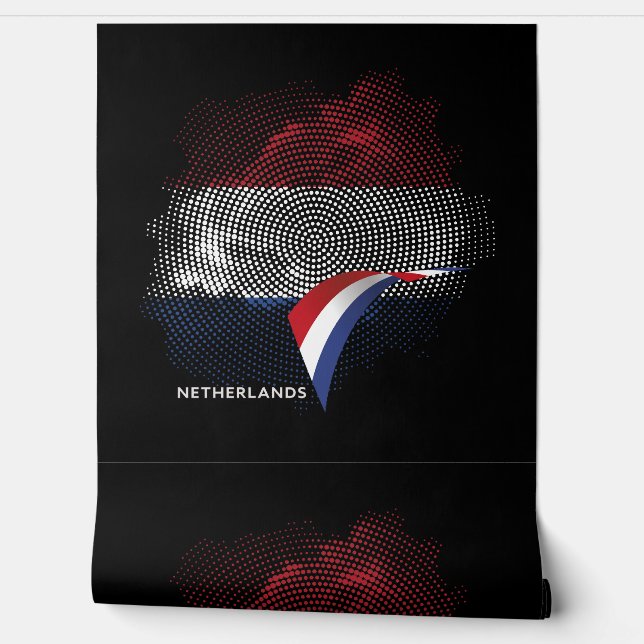 Nederlandse vlag behang (Afrollen)