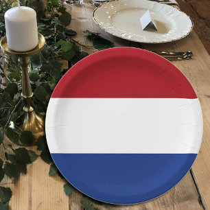 Nederlandse Vlag borden, feest, sport, Nederland Papieren Bordje