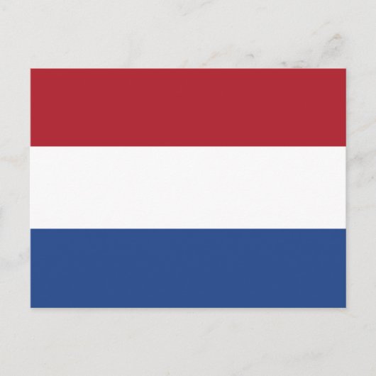 Nederlandse vlag briefkaart (Voorkant)