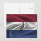 Nederlandse vlag briefkaart (Voorkant / Achterkant)