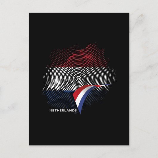 Nederlandse vlag briefkaart (Voorkant)