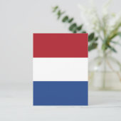 Nederlandse vlag briefkaart (Staand voorkant)