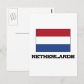 Nederlandse vlag briefkaart (Voorkant / Achterkant)