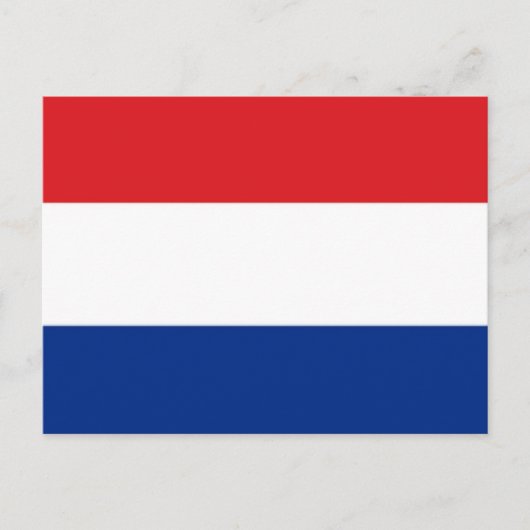 Nederlandse vlag briefkaart (Voorkant)