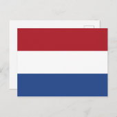 Nederlandse vlag briefkaart (Voorkant / Achterkant)