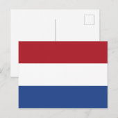 Nederlandse vlag briefkaart (Voorkant / Achterkant)