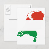Nederlandse vlag briefkaart (Voorkant / Achterkant)