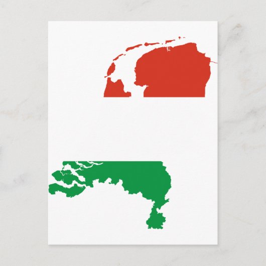 Nederlandse vlag briefkaart (Voorkant)