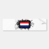 Nederlandse vlag bumpersticker (Voorkant)