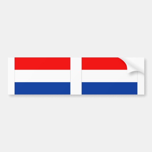 Nederlandse vlag bumpersticker (Voorkant)