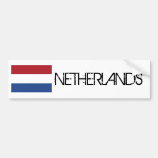 Nederlandse vlag bumpersticker
