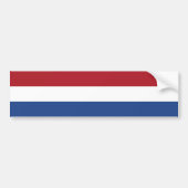 Nederlandse vlag bumpersticker (Voorkant)