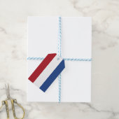 Nederlandse vlag cadeaulabel (Met Touw)