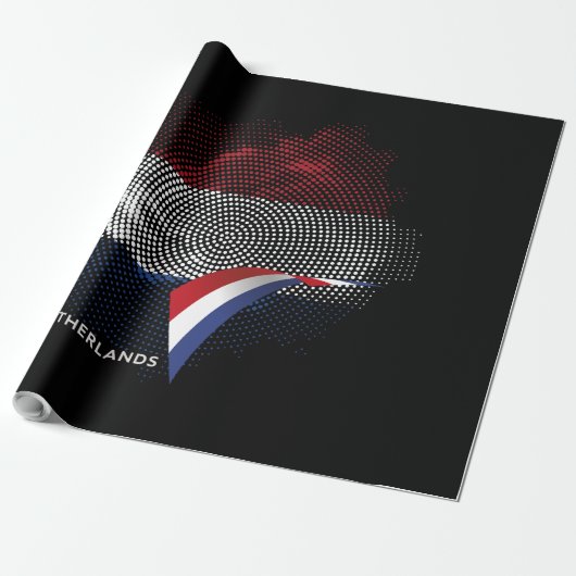 Nederlandse vlag cadeaupapier (Uitgerold)