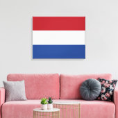 Nederlandse vlag canvas afdruk (Insitu (Woonkamer))