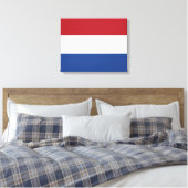 Nederlandse vlag canvas afdruk (Insitu (Slaapkamer))