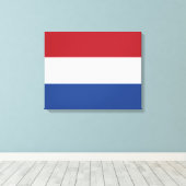 Nederlandse vlag canvas afdruk (Insitu (Houten vloer))