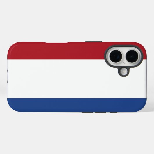 Nederlandse vlag Case-Mate iPhone case (Achterkant (horizontaal))
