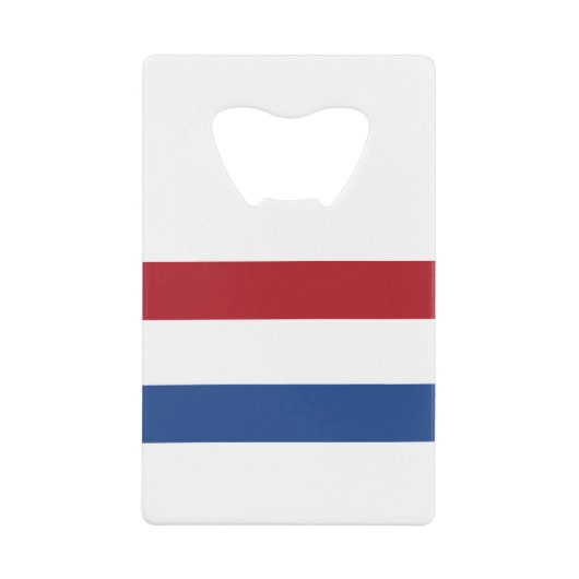 Nederlandse vlag creditkaart flessenopener (Voorkant)