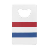 Nederlandse vlag creditkaart flessenopener (Achterkant)