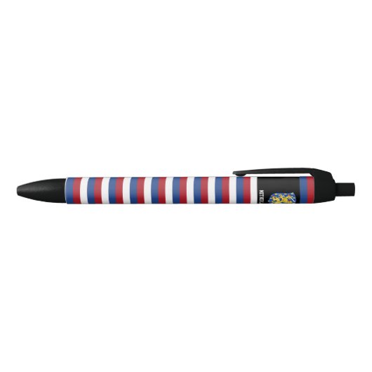 Nederlandse Vlag Cute Patriotic Zwarte Inkt Pen (Bovenkant)