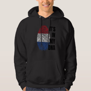 Nederlandse Vlag DNA Vingerafdruk Holland Oranje Hoodie