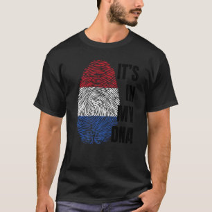 Nederlandse Vlag DNA Vingerafdruk Holland Oranje T-shirt